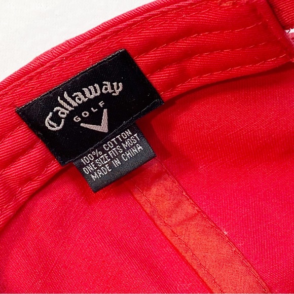 Callaway Golf X Series Cap Red/GrayAdjustable Reflective Pre-Owned - Picture 6 of 6